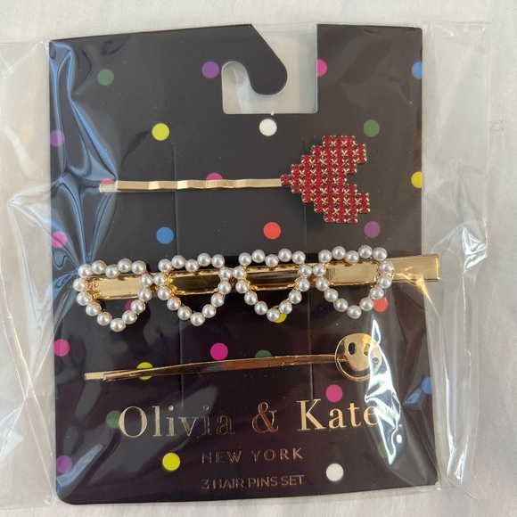 NWT Francesca’s Heart Bobby Pin BUNDLE (Set of 2/Unopened) - Picture 4 of 11